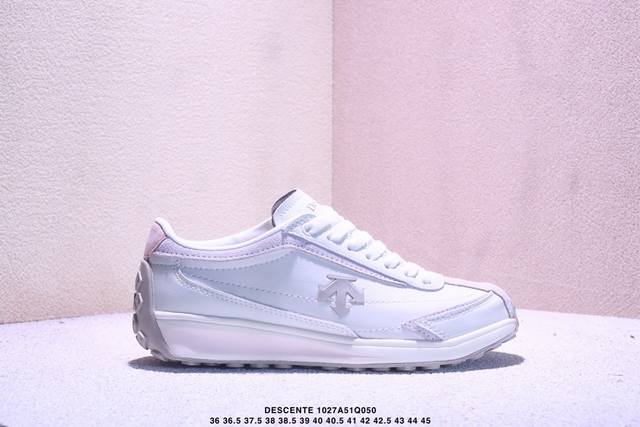 公司级迪桑特Descente Edge Court Retro 复古轻质 耐磨低帮 生活休闲鞋 货号：S Lsn82 尺码：36 36.5 37.5 38 38