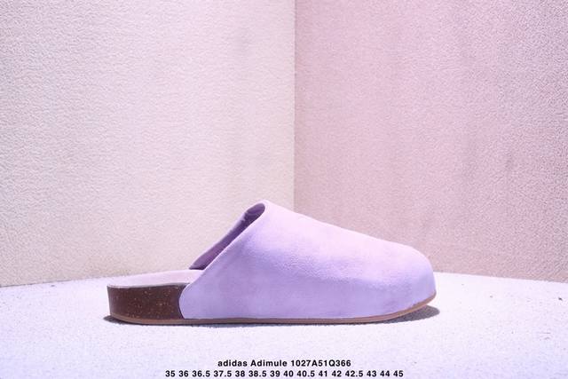 加绒Adidas Originals Adimule勃肯 半拖 拖鞋系 Xm1027Q366