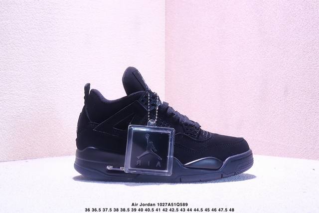 原鞋开发1.1性价比 完美免修版型 Air Jordan Aj4 Retro 黑猫 全套原纸板楦头开发 原厂特供皮料加持 确保原汁原味 完美呈现四代版型 一比一