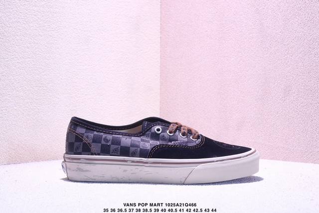 万斯 Vans × 泡泡玛特 Pop Mart 此次合作以“保持想象，不断探索”为主题，通过 Space Molly 形象演绎 Authentic、Old Sk