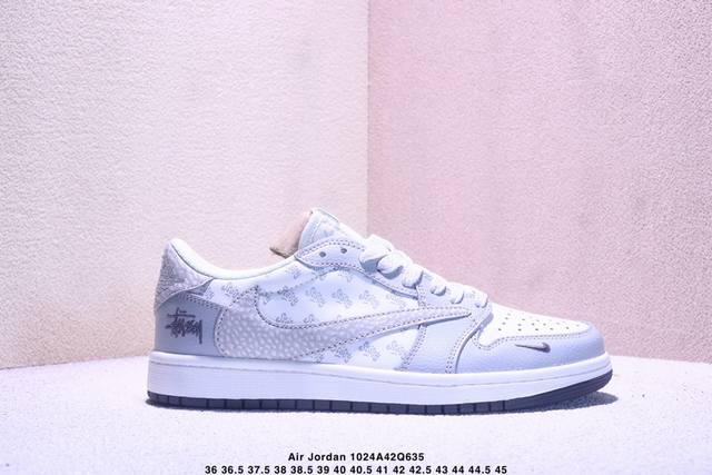 海外爆款限量发售！Travis Scott X Fragment Design X Jordan Air Jordan 1 Low Og Sp “斯图西联名 浅