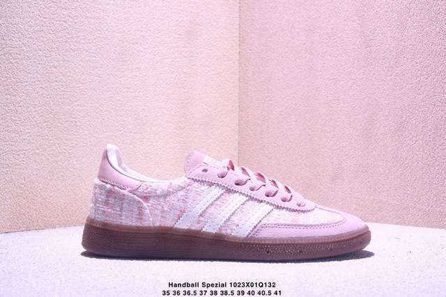 Handball Spezial 灰棕白 复古休闲板鞋 全鞋采用反毛皮制作 牛筋耐磨大底 Xm1023Q132