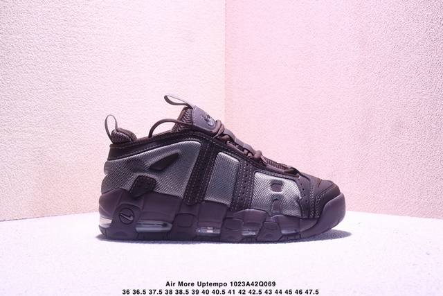 耐克 Nike Air More Uptempo ‘96 皮蓬全掌气垫男女子运动鞋厚底增高缓震慢跑鞋。续写 20 世纪 80 年代和 90 年代篮球运动飞速发展