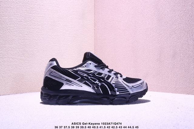 亚瑟士Asics Gel-Kayano 12.1 亚士 运动休闲透气专业跑鞋 采用工程弹性双层再生针织密度鞋面材质 后跟3D可视Gel缓震乳胶物料 升级Ff B