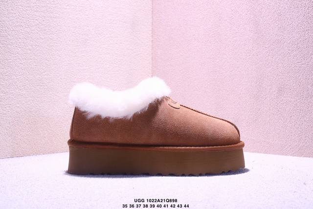 真标Ugg Tazzette 舒适柔软时尚 耐磨增高保暖 低帮雪地靴 货号:1134810 尺码:35-41 Xm1022Q898