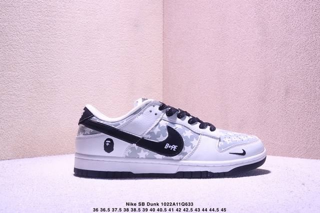 海外爆款限量发售！公司级 Nike Sb Dunk Low“Mlb联名 弹幕白勾” 周年高端定制 低帮休闲板鞋 定制鞋盒 大厂纯原品质出货 超高清洁度 皮料切割