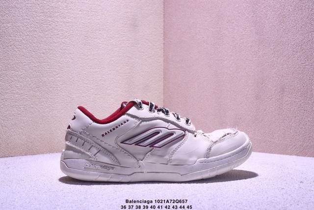 公司级Balenciaga Hamptons Worn Out 巴黎世家十八代潮流复古休闲鞋 #全新磨具开模 原版原装大盒 还原官方配置 尺码：35 36 37