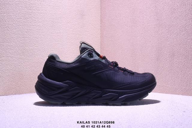 公司级凯乐石 Kailas Fuga Ex3 Boa 厚底缓冲徒步跑山网布Tpu减震防滑透气包裹性抗冲击轻便回弹 低帮 超强抓地力徒步跑步鞋 Boa适配系统 通