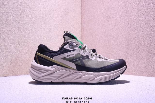 公司级凯乐石 Kailas Fuga Ex3 Boa 厚底缓冲徒步跑山网布Tpu减震防滑透气包裹性抗冲击轻便回弹 低帮 超强抓地力徒步跑步鞋 Boa适配系统 通