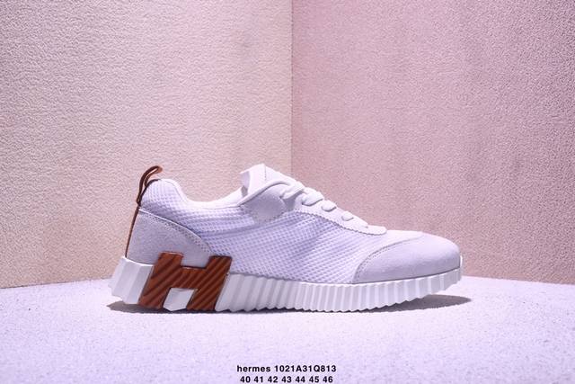 爱马仕愛馬仕爱Hermes炸街男神运动鞋 彰显盎然活力,轻快自在,呈现休闲都市风范#今日宝藏百搭休闲板鞋 Herme#爱马仕运动鞋 #宝藏百搭休闲德训鞋 #He