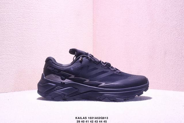 公司级凯乐石 Kailas Fuga Du Boa 大坡王轻越野徒步网布Tpu减震防滑透气支撑回弹 低帮 超强抓地力登山鞋 Boa适配系统 通过旋钮实现快速微调