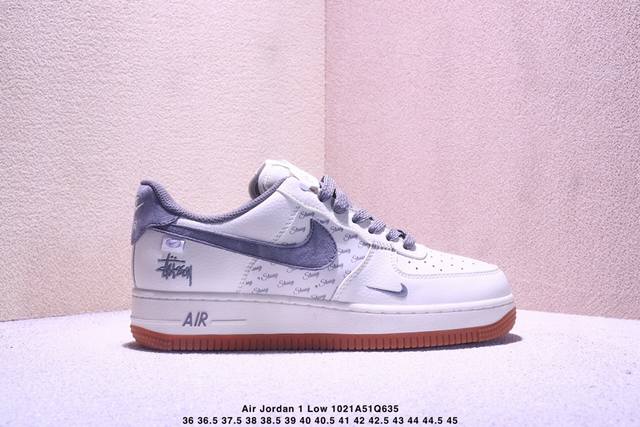 海外限量发售！公司级Nike Air Force 1 '07 Low “斯图西联名--黑白英文”空军一号 低帮 运动鞋 休闲鞋 折边针车 工艺难度大 原楦头原纸