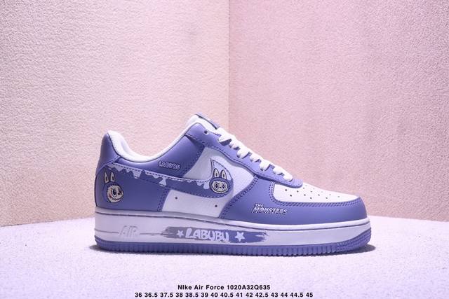 海外限量发售！公司级Nike Air Force 1 '07 Low “灰色涂鸦拉布布”空军一号 低帮 运动鞋 休闲鞋 折边针车 工艺难度大 原楦头原纸板 原装