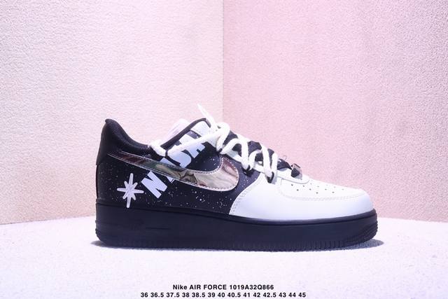 耐克Nike Air Force 1‘07 空军一号低帮百搭休闲运动板鞋。柔软、弹性十足的缓震性能和出色的中底设计，横跨复古与现代的外型结合，造就出风靡全球三十