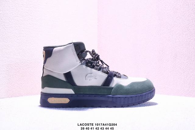 Lacoste法国鳄鱼 时尚潮流休闲 减震耐磨 低帮 板鞋 男款 绿色 Size:39～45 Xm1017Q204