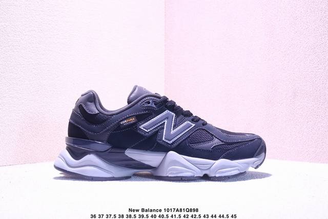 公司级New Balance 9060系列 新百伦 复古休闲运动慢跑鞋 鞋面大身由空间双格及磨砂鞋面拼接而生 采用大面积网眼以及麂皮材质覆盖鞋身 还原经典气质