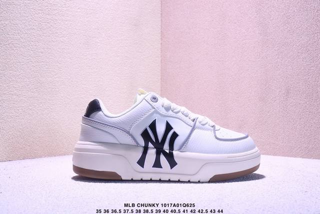 真标Mlb Chunky Liner Denim 潮流百搭 厚底增高休闲鞋 防滑耐磨 低帮 老爹鞋 货号:3Asxcld4N 尺码:35.5 36 36.5 3