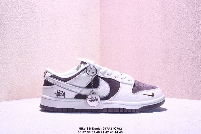 海外爆款限量发售！Nike Sb Dunk Low “暴力熊联名 双拼米灰勾” 高端定制 低帮休闲板鞋 定制鞋盒 大厂纯原品质出货 超高清洁度 皮料切割干净无任