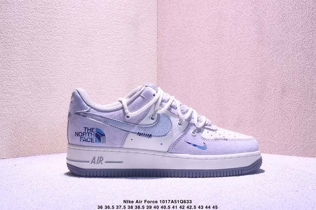 海外限量发售！公司级Nike Air Force 1 '07 Low “北面联名--夹克黑”空军一号 低帮 运动鞋 休闲鞋 折边针车 工艺难度大 原楦头原纸板