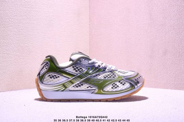 意大利奢侈品牌-宝缇嘉 葆蝶家-Bottega Veneta Orbit Lace-Up Runner Bv葆蝶家时尚休闲王一博同款老爹鞋运动鞋 采用轻质科技网