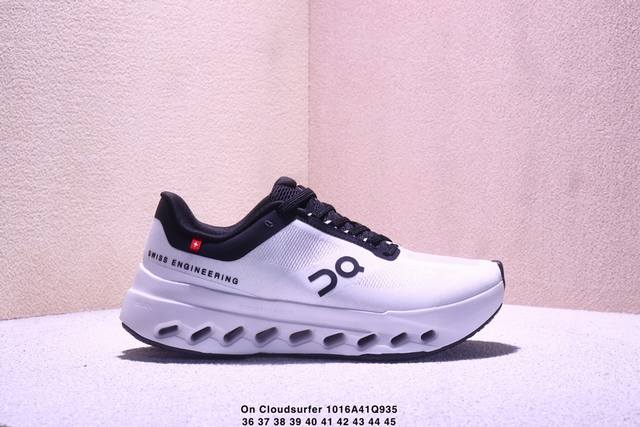 公司级昂跑 On Cloudsurfer Next 舒适百搭 简约 耐磨 低帮跑步鞋 Cloudsurfer Next鞋身外观的设计灵感源于 On 昂跑的专业竞