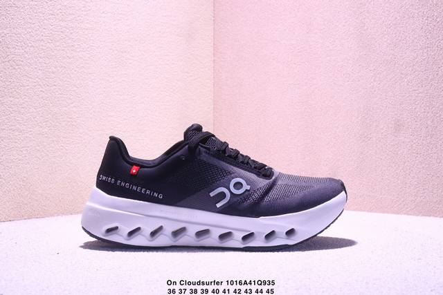公司级昂跑 On Cloudsurfer Next 舒适百搭 简约 耐磨 低帮跑步鞋 Cloudsurfer Next鞋身外观的设计灵感源于 On 昂跑的专业竞
