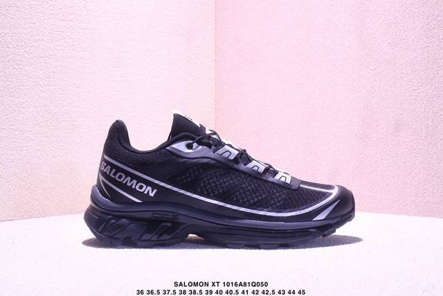 公司级Salomon萨洛蒙 Xt-Quest 探索者系列户外越野跑鞋 鞋面采用Sensifit贴合技术 全方位贴合包裹脚型 鞋跟部鞋底牵引设计 提供强大的抓地性