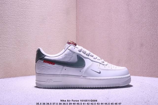 公司级Nike Air Force 1 '07 Low 空军一号低帮 科比白 运动鞋 休闲鞋 折边针车 工艺难度大 原楦头原纸板 原装鞋盒 定制五金配件 内置全