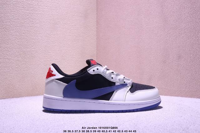 Aj1倒勾Travis Scott X Air Jordan 1 ” Reverse Mocha “ Aj1乔1 Ts 闪电 联名倒钩 低帮文化篮球鞋 货号:D