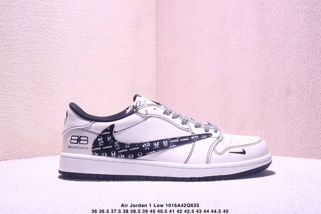 海外爆款限量发售！高端定制 Travis Scott X Fragment Design X Jordan Air Jordan 1 Low Og Sp “巴黎