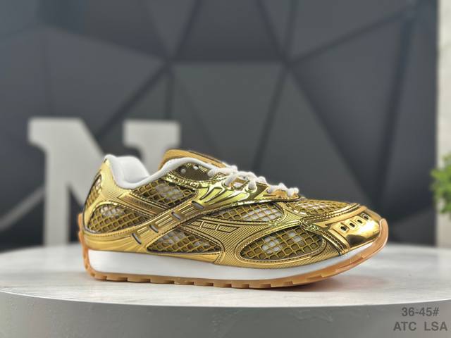 意大利奢侈品牌-宝缇嘉 葆蝶家-Bottega Veneta Orbit Lace-Up Runner Bv葆蝶家时尚休闲王一博同款老爹鞋运动鞋 采用轻质科技网