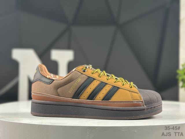 阿迪达斯 Adidas Superstar 贝壳头经典百搭休闲板鞋 货号：Jr6990 尺码：如图所示 Ajs Tta