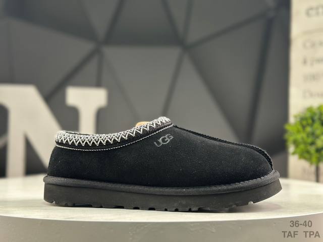 Ugg Tazz Z 舒适柔软时尚 耐磨**保暖 民族风一脚蹬保暖雪地靴 货号:5955 尺码:35-40 Taf Tpa