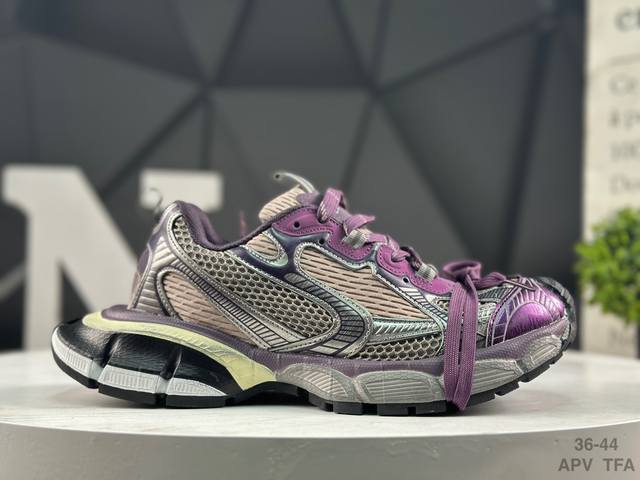 法国高端奢侈品牌-巴黎世家Balenciaga 3Xl Sneakers 3+系列 10代 低帮复古阔型底姥爹风潮流百搭休闲慢跑鞋 男女鞋配件防尘袋及附送鞋带,