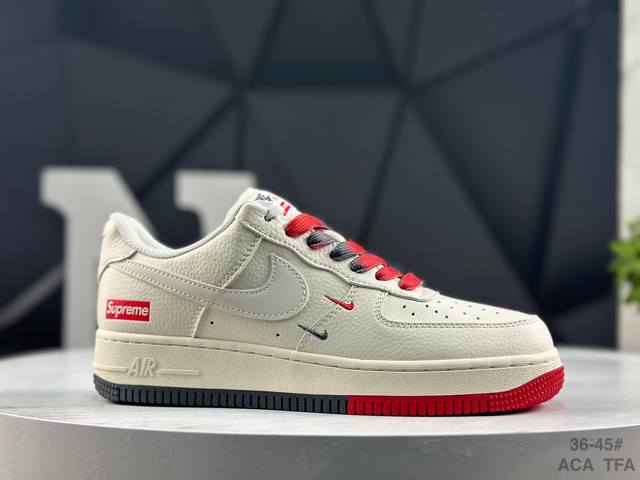 公司级 耐克 Nike Air Force 1 '07 Low 空军一号 低帮 运动鞋 休闲鞋 折边针车 工艺难度大 原楦头原纸板 原装鞋盒 定制五金配件 内置