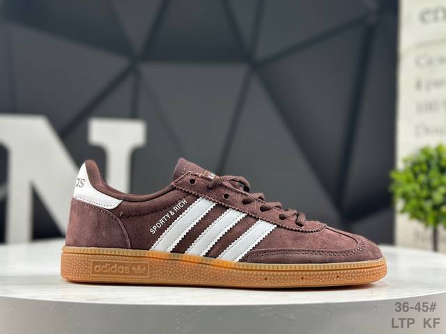 阿迪达斯 三叶草Adidas Samba Vegan Og长鞋舌 桑巴舞系列绅士德训足球风百搭低帮休闲运动板鞋 货号：Ih2612 号码：如图所示 Ltp Kf