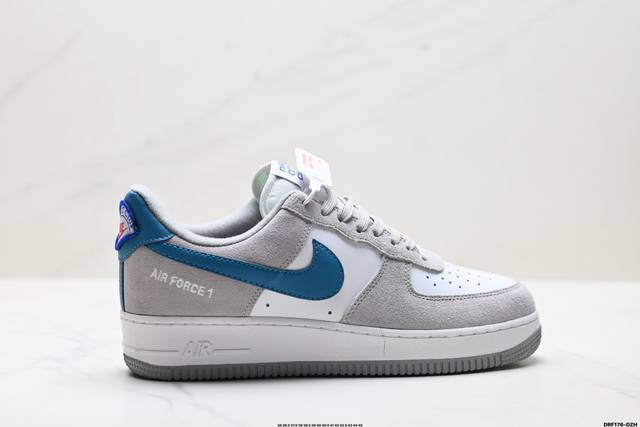 真标耐克Nike Air Force 1’07空军一号低帮百搭休闲运动板鞋。柔软、弹性十足的缓震性能和出色的中底设计，横跨复古与现代的外型结合，造就出风靡全球三