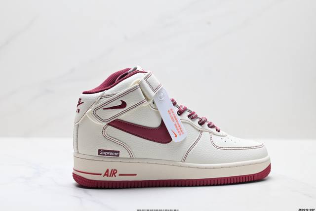 公司级Nike Air Force 1 Mid 07 原楦头原纸板 打造纯正中帮空军版型 专注外贸渠道 全掌内置蜂窝气垫 原盒配件 原厂中底钢印、拉帮完美 官方