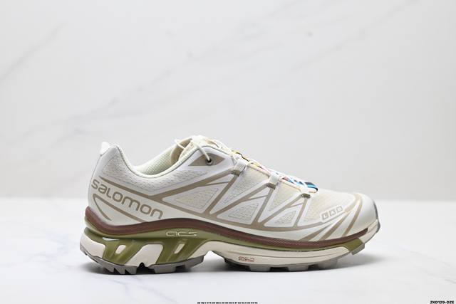 公司级Salomon萨洛蒙 Xt-6 户外越野跑鞋 鞋面采用Sensifit贴合技术 全方位贴合包裹脚型 鞋跟部鞋底牵引设计 提供强大的抓地性能 更适应野外崎岖
