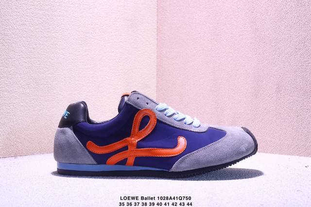 公司级Loewe罗意威 Ballet Runner 2.0小牛皮 圆头系带 低帮 生活休闲鞋 罗意威全新版大头运动鞋Ballet Runner2.0，以其独特的