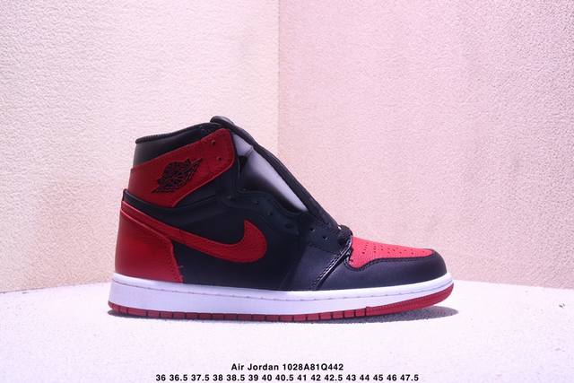 公司级头层耐克Nike Air Jordan 1 Retro High Og”Black White“Aj1代迈克尔 乔丹高帮经典复古百搭休闲文化运动篮球鞋 货
