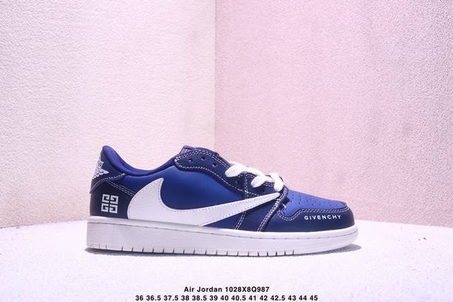 Air Jordan 1 Low Aj1 乔1 纪梵希联名 高端定制 低帮倒勾复古篮球鞋 定制鞋盒 大厂纯原品质出货 超高清洁度 皮料切割干净无任何毛边 细节完