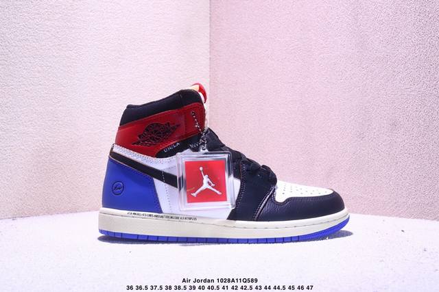 Fragment Design X Union X Jordan Air Jordan 1 Retro High Og Nrg 三方联名款 牛皮 舒适 防滑 高