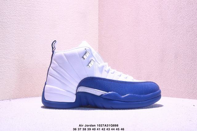 真标Nike Air Jordan 12 耐克 防滑 高帮 Aj12代复古篮球鞋 货号:Ct8013-117 尺码:36-46 Xm1027Q898