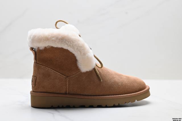 公司级Ugg Classic Mini Posy 秋冬欧美风经典纽扣短筒平底套筒短靴雪地靴 货号:1174576 尺码:35-40 Id:Zkd264-De D