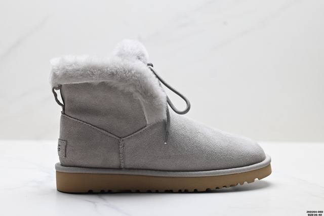 公司级Ugg Classic Mini Posy 秋冬欧美风经典纽扣短筒平底套筒短靴雪地靴 货号:1174576 尺码:35-40 Id:Zkd264-De D
