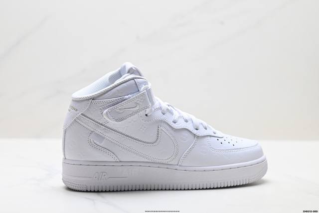 公司级Nike Air Force 1 High X Louis Vuitton 原楦头原纸板 打造纯正高帮空军版型 专注外贸渠道 全掌内置蜂窝气垫 原盒配件