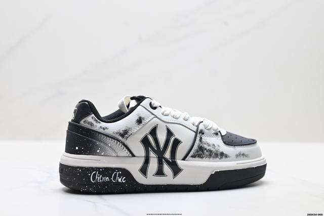 公司级Mlb Chunky Liner Pu ‘Diy定制’ 简约时尚 百搭 包裹性保暖防滑防水减震 低帮 板鞋 货号:3Asxca12N 尺码:35 36 3