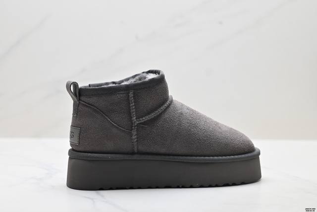 真标Ugg Ultra Mini Platform 舒适柔软时尚 耐磨增高保暖 保暖雪地靴 货号:1132661 尺码:35-40 Id:Jdd570-De D