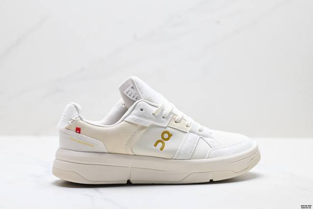 公司级On The Roger Clubhouse昂跑男网球鞋轻便休闲鞋舒适运动鞋 以经典网球文化为灵感，将复古设计与现代科技完美融合。这款鞋以象牙白为主色调，